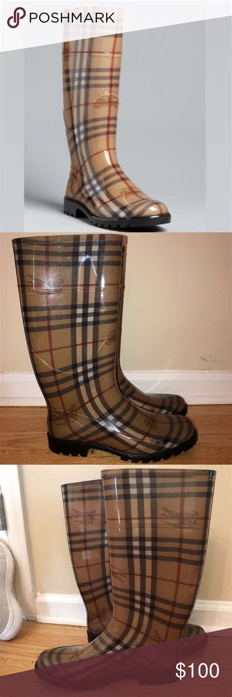 cheap real burberry rain boots|wearing burberry rain boots.